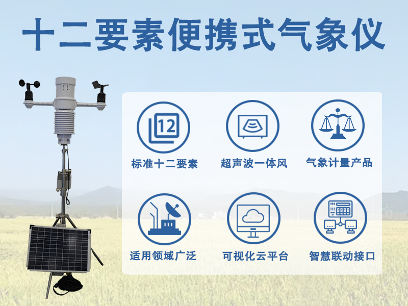 十二要素便携式气象仪：多领域数据采集的灵活工具