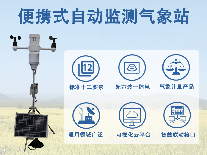 便携式自动监测气象站，破解户外应急监测诸多难题